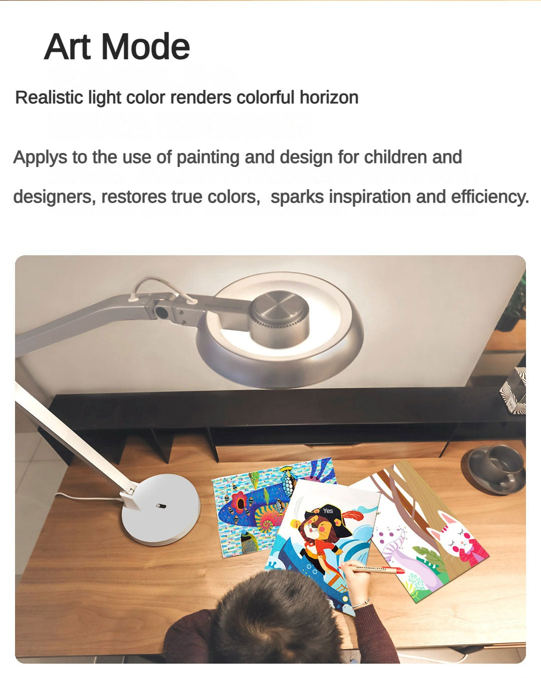 Linglan™ Full-Spectrum Eye Protection LED Desk Lamp